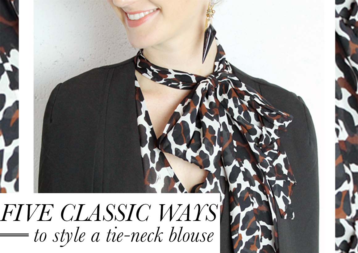 Front Door Fashion | 5 Classic Ways to Style Tie-Neck Tops